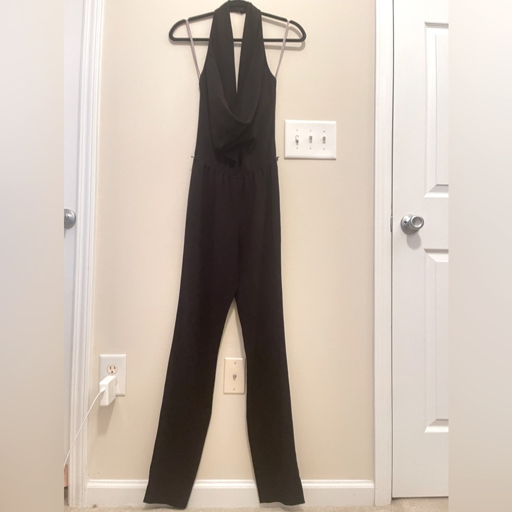 Halston Heritage Halter Neck Jumpsuit